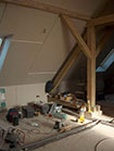 Půdní vestavba a propojení bytů vnitřním schodištěm, Dejvice, Praha 6